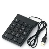 Lixada Wired USB Numeric Keypad Slim Mini Number Pad Digital Keyboard 18 Keys for iMac/