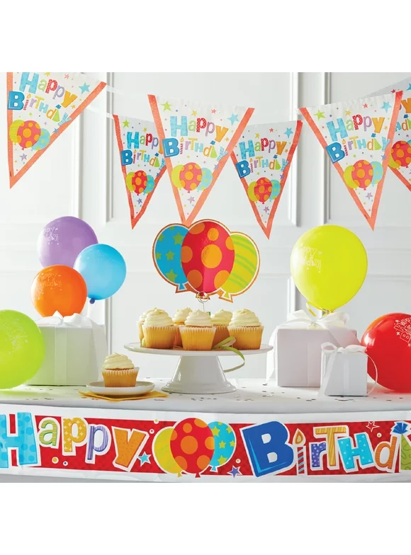 Happy Birthday Party Decorating Kit, 19pcs