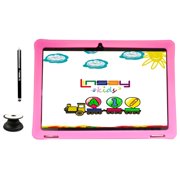 LINSAY 10.1 inch Kids tablets 2GB RAM 32GB Android 10 WiFi Tablet for kids, Camera, Apps, Games, Learning Tab for Children with Pink Kid Defender Case, Pop Holder and Pen Stylus