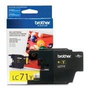 Brother Genuine High Yield Yellow Ink Cartridge, LC75Y Page Yield Up To 600 Pages, LC75