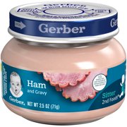 (Pack of 10) Gerber 2nd Foods Ham + Gravy, 2.5 oz Jar