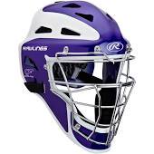 Rawlings Pro Preferred CoolFlo Youth baseball catchers gear helmet mask Purple