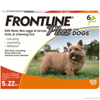 FRONTLINE Plus for Small Dogs (5-22 lbs) Flea and Tick Treatment