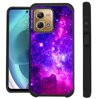 Compatible with Motorola Moto G Stylus 4G (2023); Hybrid Fusion Guard Phone Case Cover (Purple Universe)