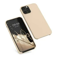 kwmobile TPU Silicone Case Compatible with Apple iPhone 12 Pro Max - Slim Protective Phone Cover with Soft Finish - Mother of Pearl