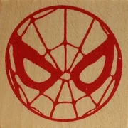 Marvel Comic Rubber Stamp -Spiderman Mask