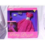 Barbie Barbie Party Dazzle - Fuchsia And Silver Dot Gown (1992) Toys_And_Games