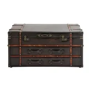 DecMode Wood Traditional Coffee Table, Brown, 40"W