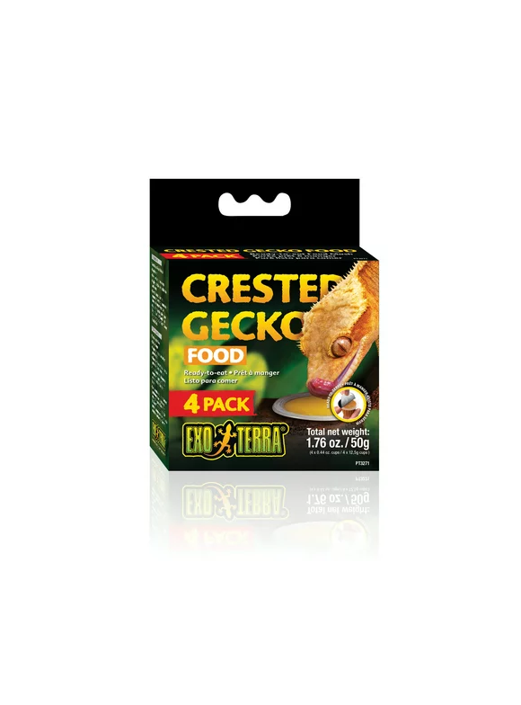 Exo Terra Crested Gecko Yellow Food, 4-Pack
