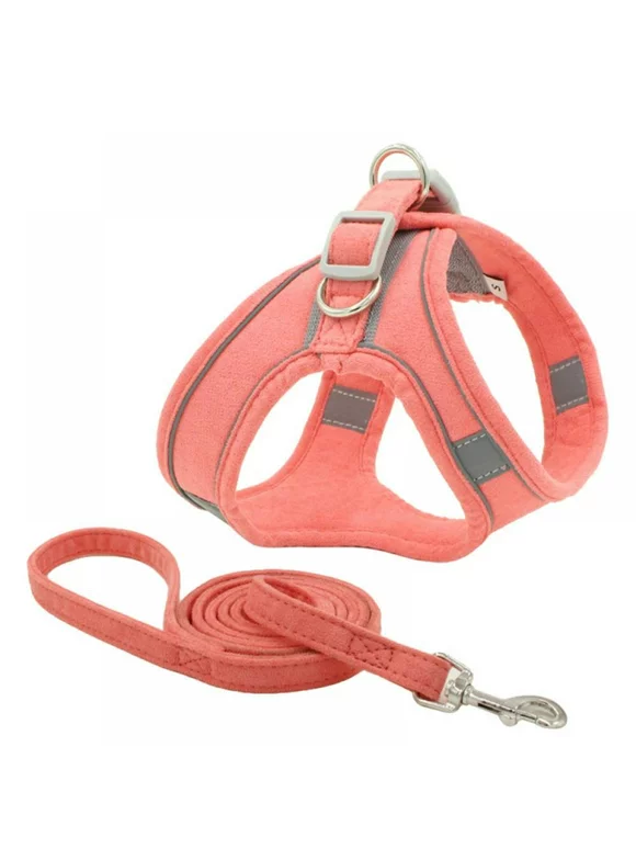 Pet Dog Puppy Chest Harness Reflective and Breathable Dog Harness No-Pull Leash Small Dog Vest Style