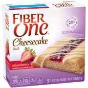 Fiber One Cheesecake Bar, Strawberry, 5 Count (Pack of 8)