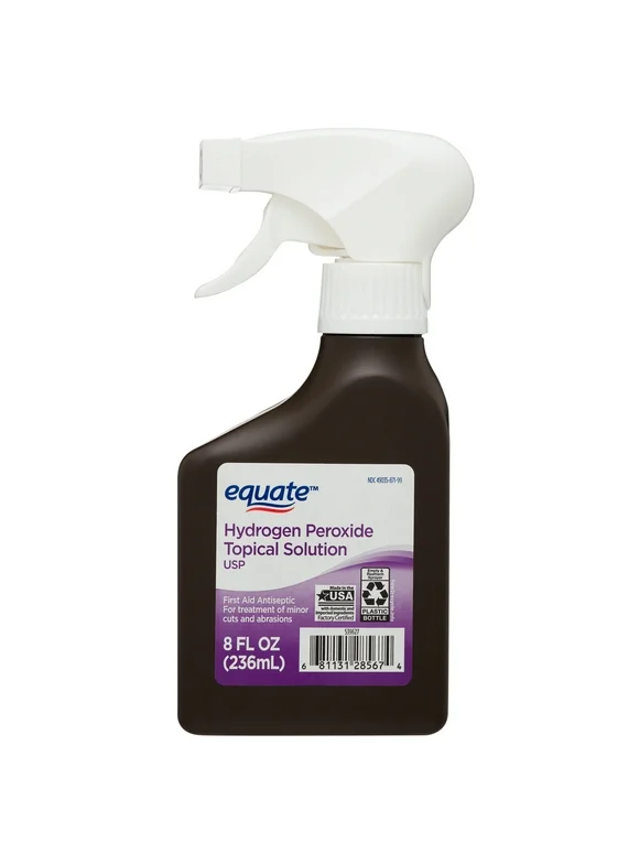 Equate 3% Hydrogen Peroxide Topical Solution Antiseptic Spray, 8 fl oz