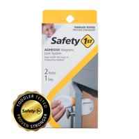Safety 1st Adhesive Magnetic Lock System - 2 Locks and 1 Key, White