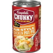 (4 pack) Campbell's Chunky Soup, Pub-Style Chicken Pot Pie Soup, 18.8 Ounce Can