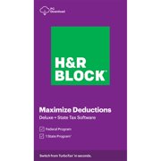 HRB Digital LLC H&R Block Tax Software Deluxe + State 2020 (PC Download)
