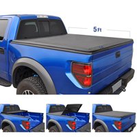 Tyger Auto T3 Tri-Fold Truck Bed Tonneau Cover TG-BC3N1028 Works with 2005-2019 Nissan Frontier; 2009-2014 Suzuki Equator | Fleetside 5' Bed | for Models with or Without The Utili-Track System