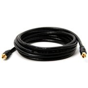 BoostWaves 50ft Rg6 High Definition HDTV Black Coaxial Cable - Low Loss