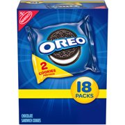 OREO Chocolate Sandwich Cookies, 18 Snack Packs (2 Cookies Per Pack)