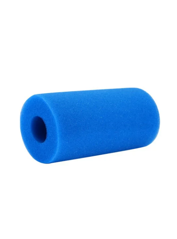 Swimming Pool Filter, Pool Filter for Type A ReusableWashable Swimming Pool Filter Foam Cartridge Sponge Pool Cleaner, Blue 10cmx20cm
