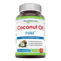 Pure Naturals Coconut Oil 1000 Mg 180 Softgels