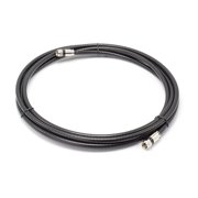 25' Feet Black : Solid Copper Center Conductor, Made in the USA : RG6 Coaxial Cable with Connectors, F81 / RF, Digital Coax for Audio/Video, CableTV, Antenna, Internet, & Satellite