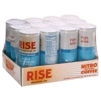 Rise Brewing Co Vanilla Oat Milk Nitro Cold Brew Latte, 7 Fluid Ounce -- 12 per case.