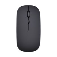 HXSJ Wireless 2.4G Mouse Ultra-thin Silent Mouse Portable and Sleek Mice Rechargeable Mouse 10m/33ft Wireless Transmission (Black)