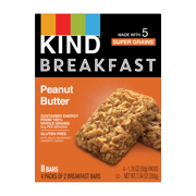 KIND Bars, Peanut Butter Breakfast Bar, Gluten free,1.76 oz, 4 Snack Bars