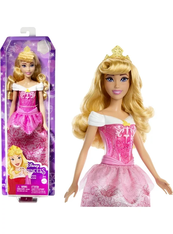 Disney Princess Aurora 11 inch Fashion Doll with Blonde Hair, Purple Eyes & Tiara Accessory