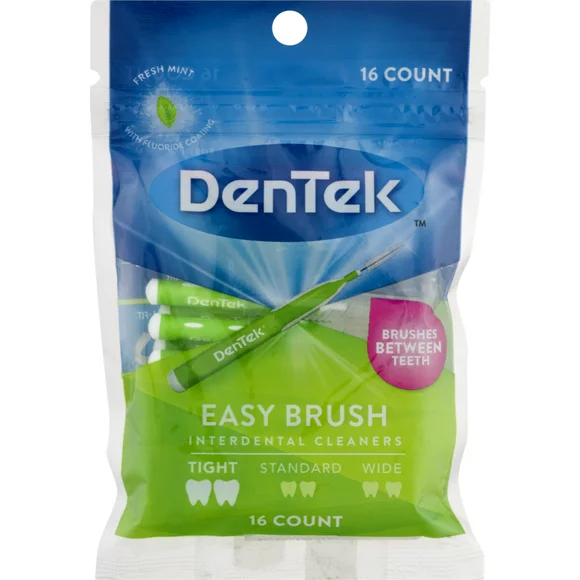 DenTek Easy Brush Fresh Mint Tight Interdental Cleaners, 16 Each