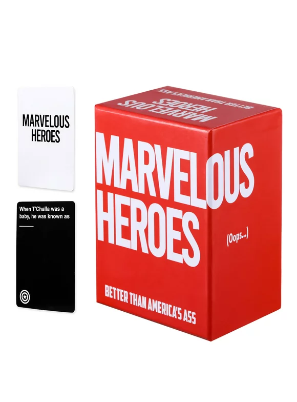Marvel Heroes Card Game Card Games for Adults and Family, Party Games for Game Night