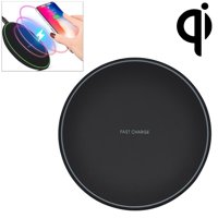 Fast Wireless Charger Charging Pad for iPhone 8 / 8 Plus, iPhone X, Nexus 5 / 6 / 7, and Other Devices, Provides Fast-Charging for Galaxy S8/ S8+/ S7 / S7 edge / S6 edge+, and Note 5 - Black