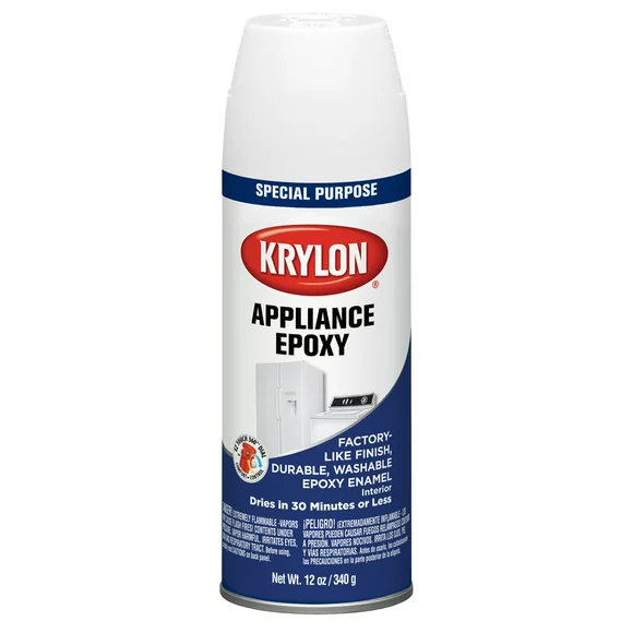 Krylon Appliance Epoxy Spray Paint, White, 12 Oz.