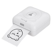 PeriPage Portable Pocket Printer- Mini Bluetooth Wireless Thermal Sticker Printer Compatible with Android iOS for Instantly Print Fun, Retro-Style Photos, Mini Life Assistant, Good Xmas Gift, White