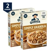 Quaker, Simply Granola, Honey & Almonds, 28 oz Boxes, 2 Count