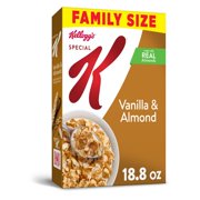 Kellogg's Special K, Breakfast Cereal, Vanilla and Almond, Family Size, 18.8 Oz