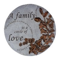 9" Round "A Family is a Circle of Love" Religious Garden Stepping Stone