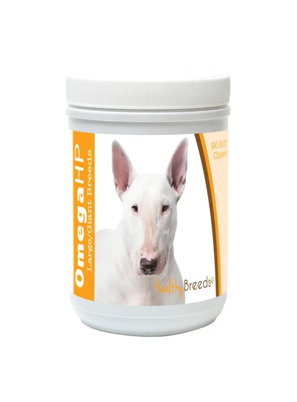 Healthy Breeds Bull Terrier Omega HP Fatty Acid Skin and Coat Support Soft Chews