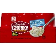Camp bells Chunky New England Clam Chowder 6 Pack.