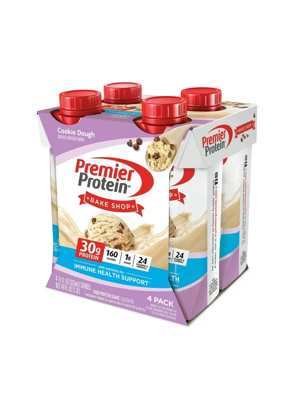 Premier Protein Shake, Cookie Dough, 30g Protein, 11 fl oz, 4 Ct