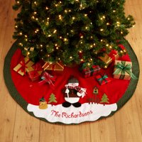 Assorted Colors Polyester Christmas Tree Skirt, 15"x7"x16"