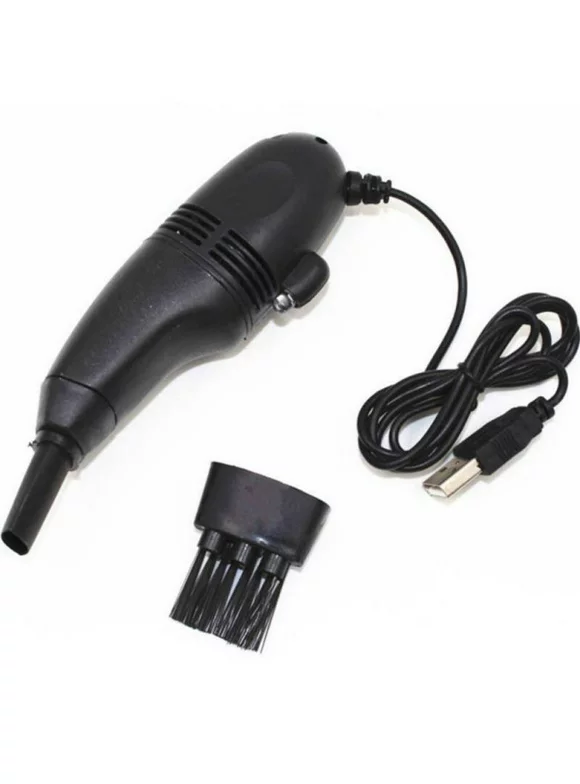 USB Vacuum Keyboard Cleaner, Designed For Cleaning Computer Keyboard Phone Use, Multifunctional Car PC Laptop Computer Cleaning Kit, Black