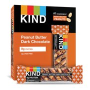 KIND Bars Peanut Butter Dark Chocolate, Gluten Free, 1.4 Oz, 12 Count