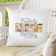 Personalized The Love of a Family Photo Throw Pillow