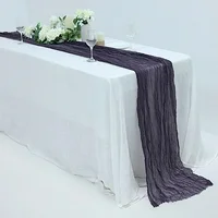 BalsaCircle 10 feet Purple Cotton Cheesecloth Gauze Extra Long Table Runner Wedding Party Reception Home Events Decorations Supplies