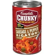 Campbell's, Chunky Soup, Sausage & Pepper Rigatoni, 18.8oz Can (Pack of 6)