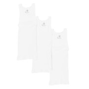 Yana Men's White Tank Undershirts, 3 Pack