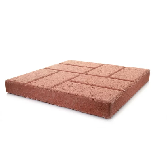 Pavestone 16" Square Brickface Red Stepping Stone