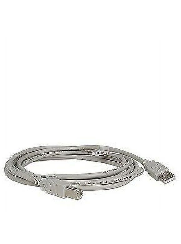 USB 2.0 Printer Scanner Cable Type A Male to Type B Male (10ft) - Beige