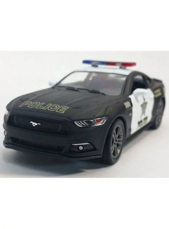 5" Kinsmart 2015 Ford Mustang GT Police Car 1:38 Diecast Model Toy Cop Car